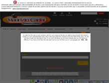 Tablet Screenshot of mauriziocarini.com